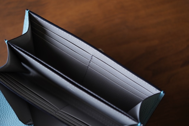 【受注生産品】ギャルソンウォレット スカイ