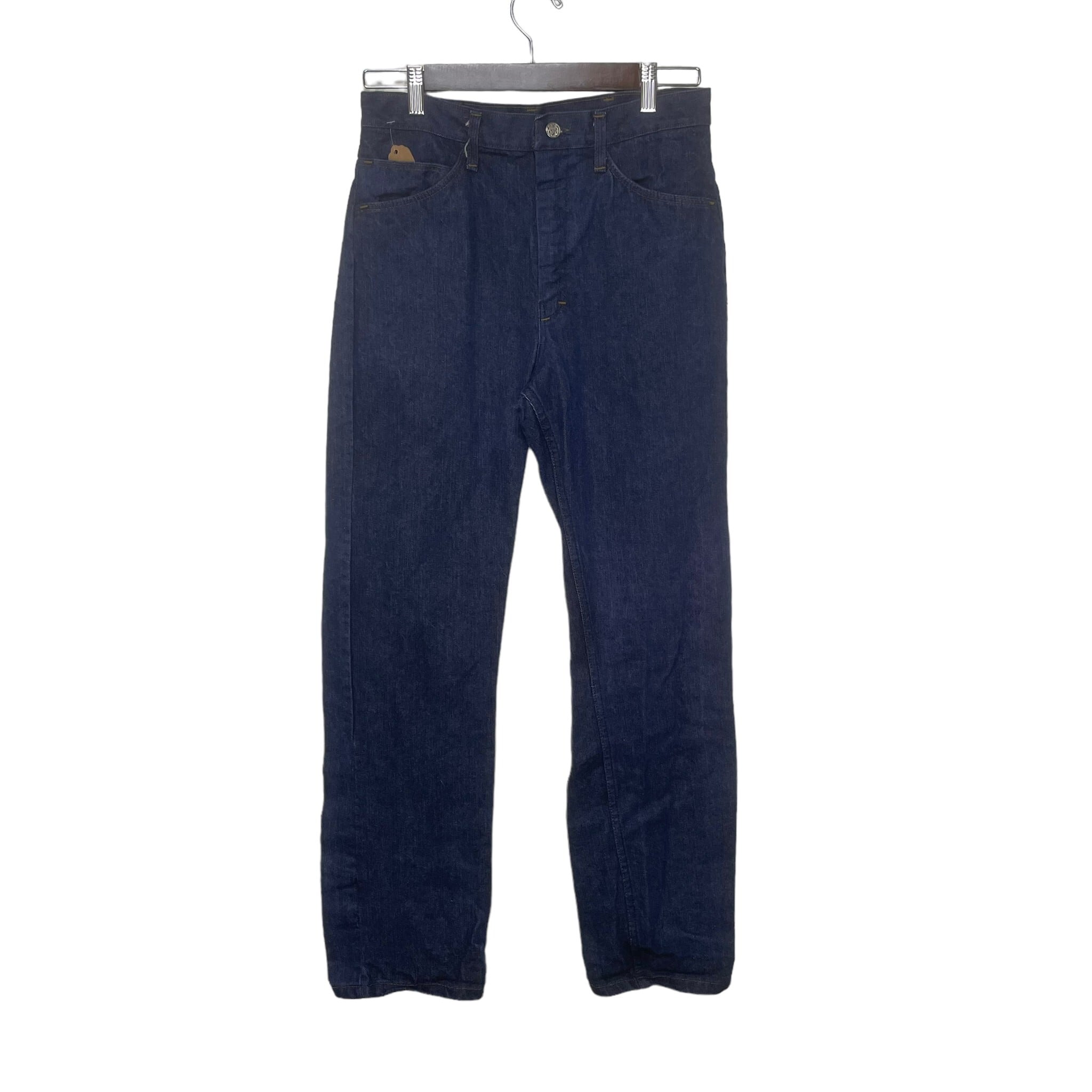 W30×L30#裾上げ済み】BVD デニムパンツ 革パッチ | 古着屋OLDGREEN