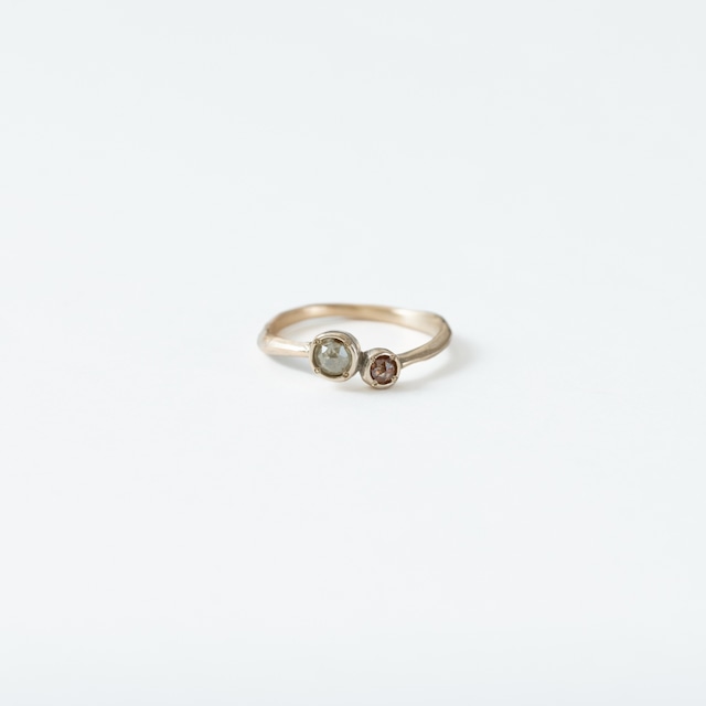 ローズカットダイヤモンドリング