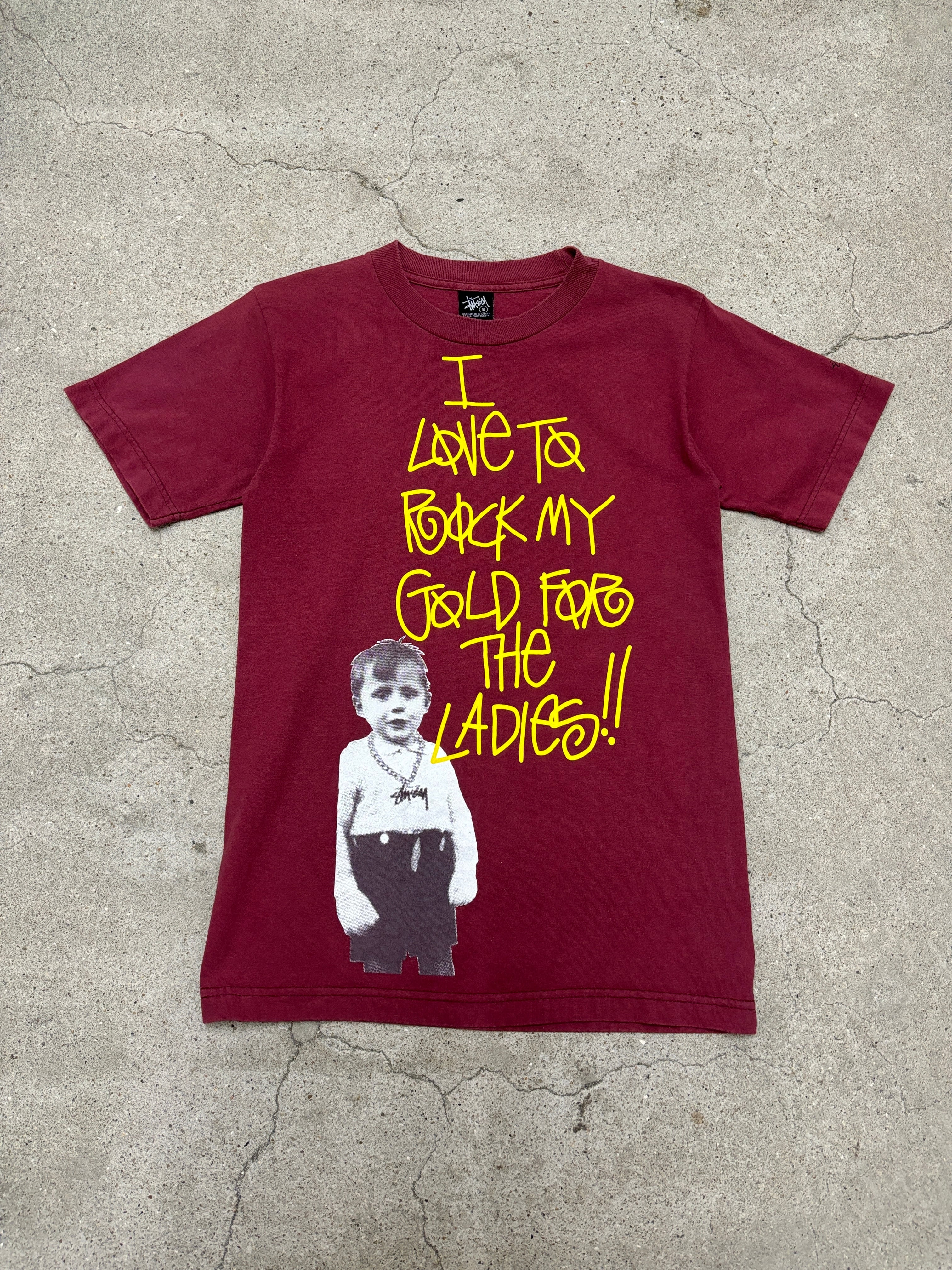 00s OLD STUSSY/Kid`s Photo print Tee/S/キッズフォトプリントT 00s OLD STUSSY/Kid`s Photo print Tee/S/キッズフォトプリントT