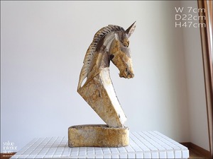 馬のオブジェ お馬さん 置物 装飾 立体アート カフェ装飾 飾り サラブレッド デコレーション horse 置き物 高さ47cm