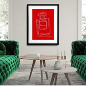 EAU DE PARFUM N°2｜香りの余韻を描くミニマルパフュームアート｜上質で洗練された空間をつくる一枚｜A2ポスター