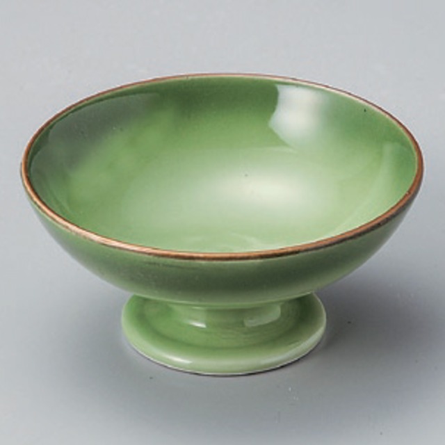 緑彩高台小鉢[1035] 61-21-717高台小鉢