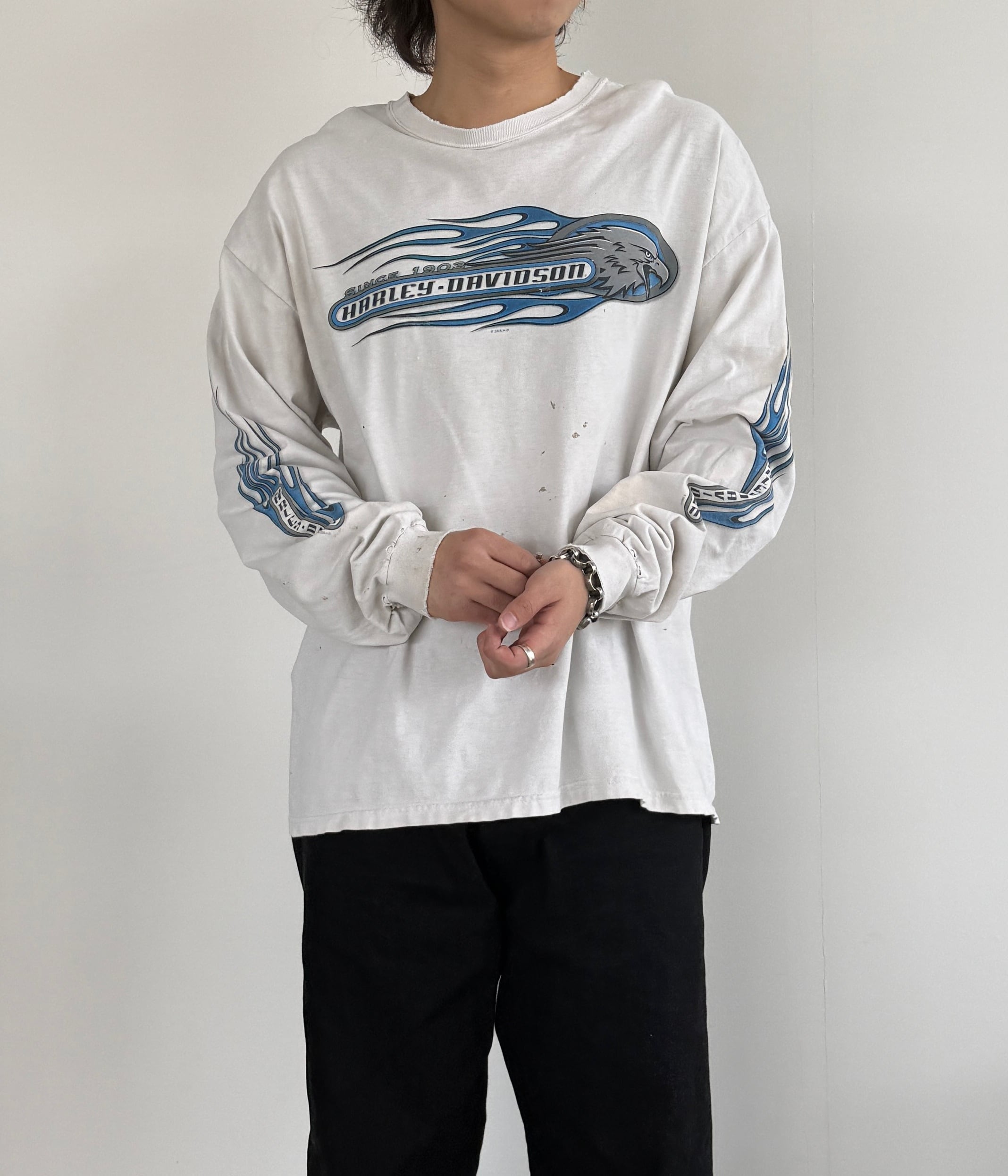Harley Davidson- Vintage 00s Print Long Sleeve T-shirt | BEGGARS