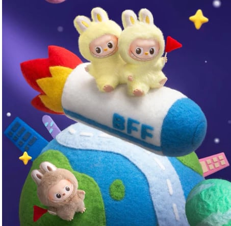 THE MONSTER PIN FOR LOVE ラブブ シリーズぬいぐるみペンダント(A-M