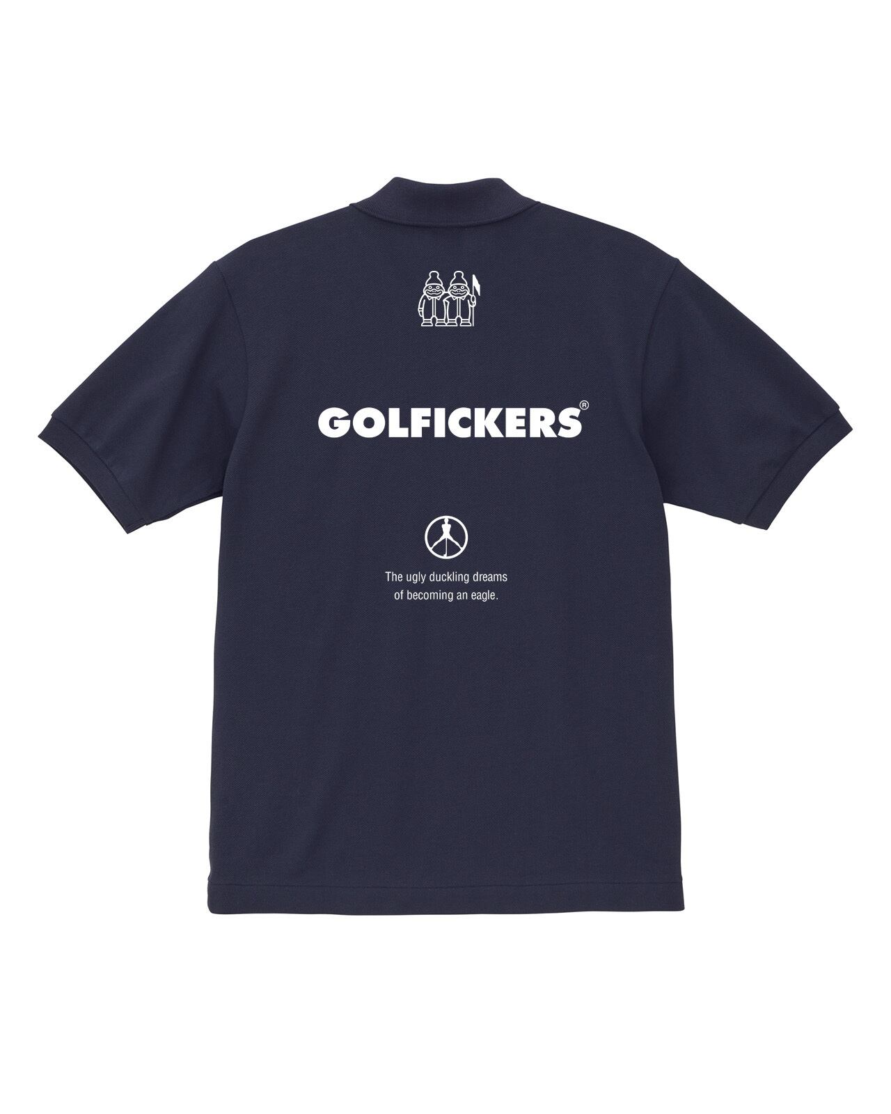 HOLE 666] 鹿の子ポロシャツ -Navy- ☆予約商品 | Golfickers