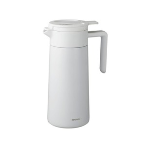 【特価処分】HARIO(ハリオ) セラミックコーティング 真空 二重 保温ポット 実用容量 800ml コーヒーサーバー ホワイト CHP-800-W