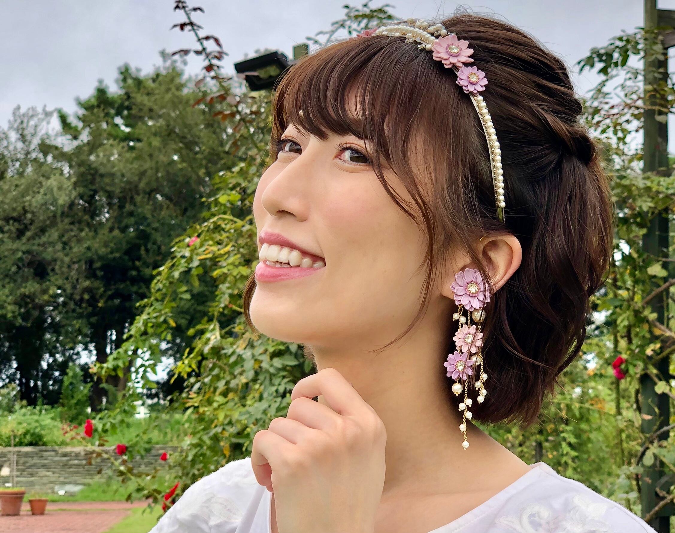 ウェディングアクセサリー3点セット ヘアアクセサリー イヤーカフ イヤーフック ポリマークレイ リモートウェディング シンメトリー Mayumi Accessory