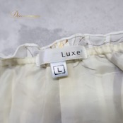 社交ダンス 衣装 Luxe2 トップス ブラウス レッスンウェア ホワイト系 アイボリー系 ベージュ系 花 花柄 白 金 茶 レース 上品 かわいい ダンス衣装 イベント ステージ 練習 レッスン レディース おしゃれ ゴールド系 ブラウン系