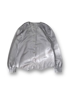 No collar metallic blouse