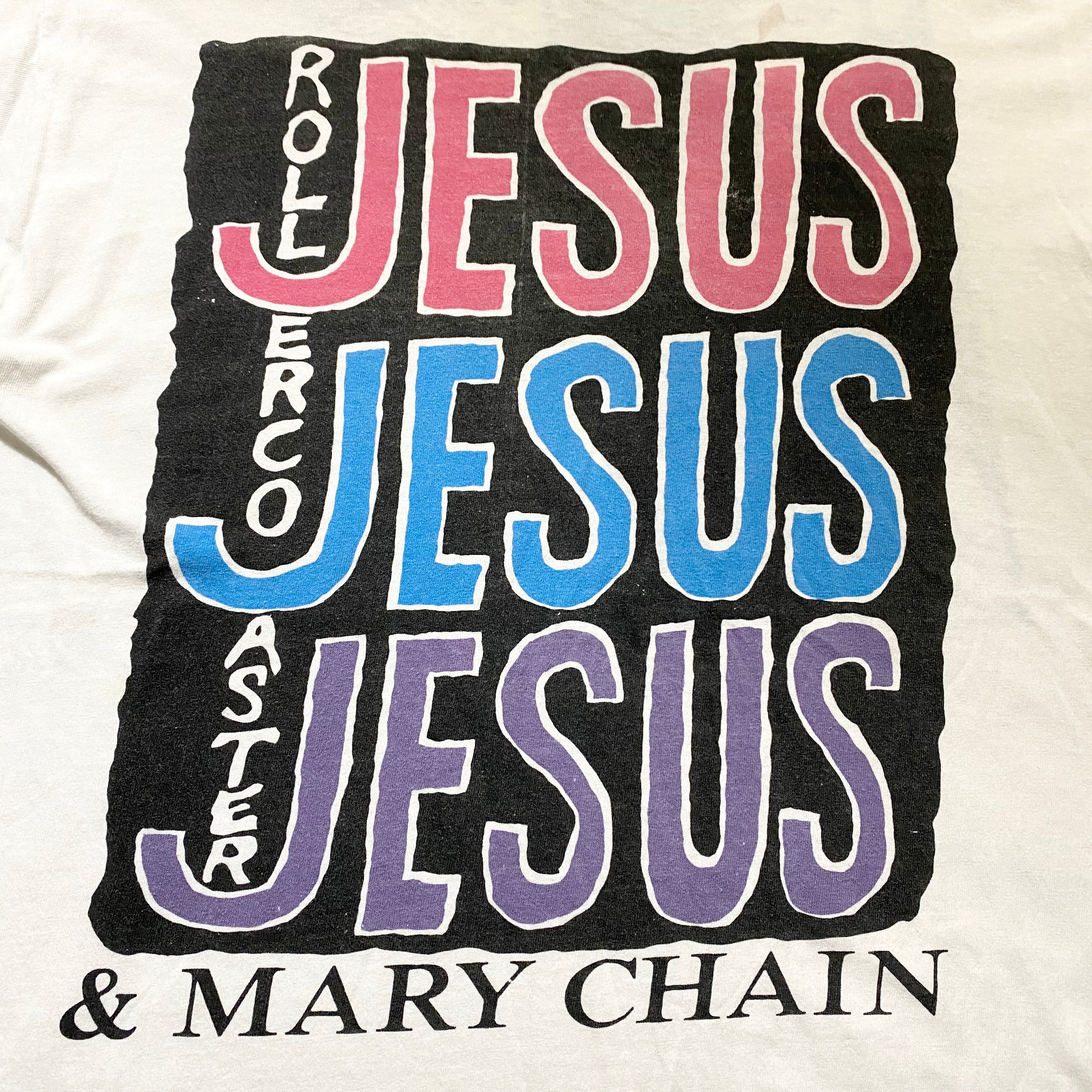 vintage 1990's JESUS&MARY CHAIN music tee “roller coaster” | NOIR