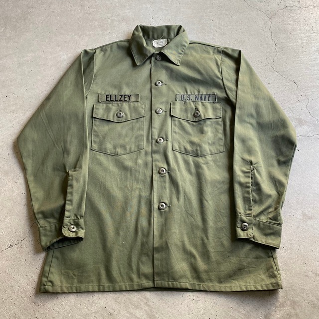 82年納品 80年代 米軍実品 ビンテージ U.S ユーティリティシャツ 