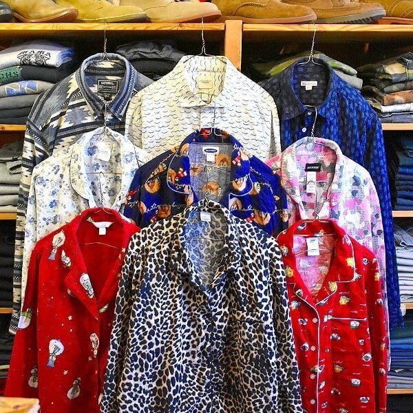 1点物◇雪だるま柄シャツ開襟パジャマシャツ赤US古着メンズレディース