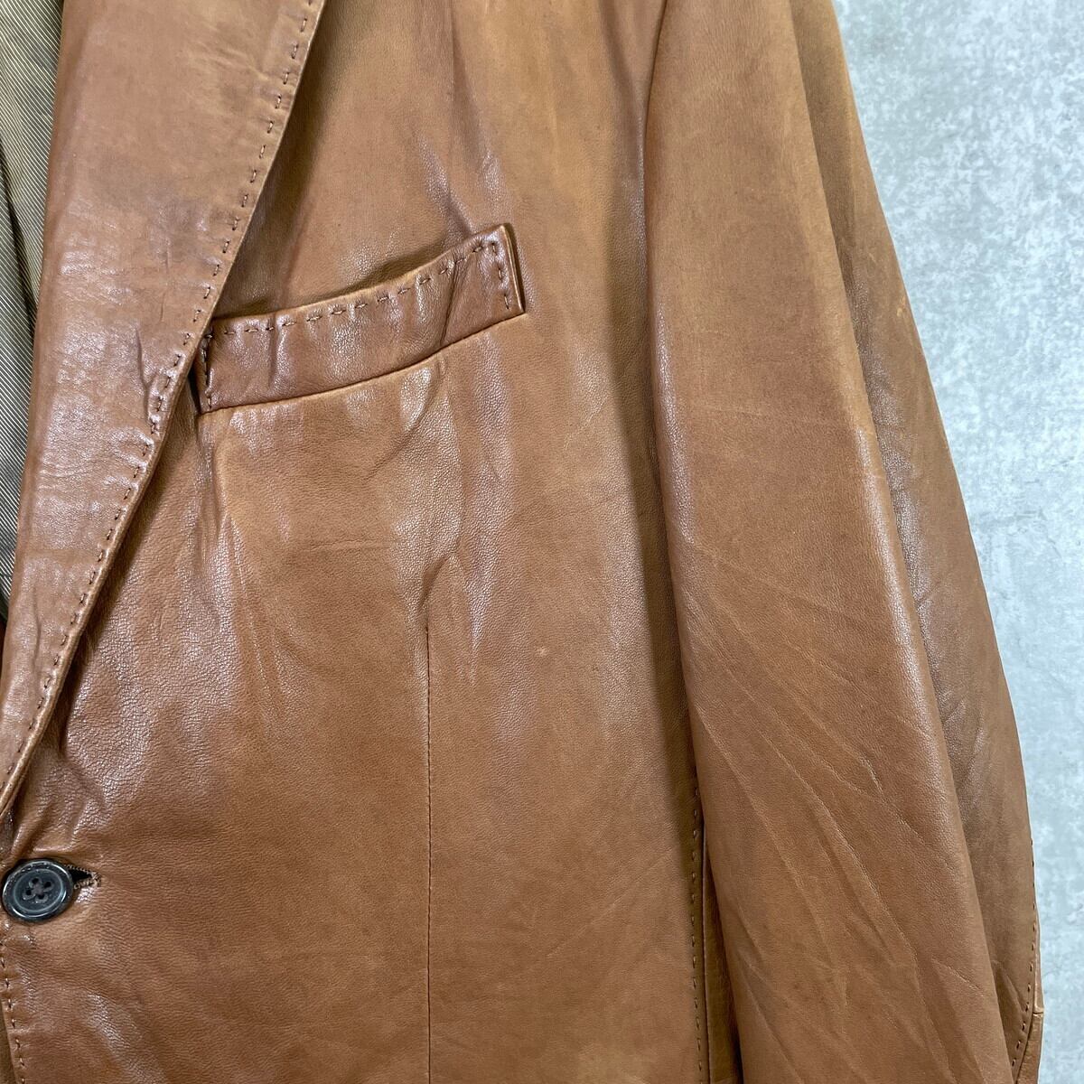 BANANA REPUBLIC バナナリパブリック レザー テーラードジャケット