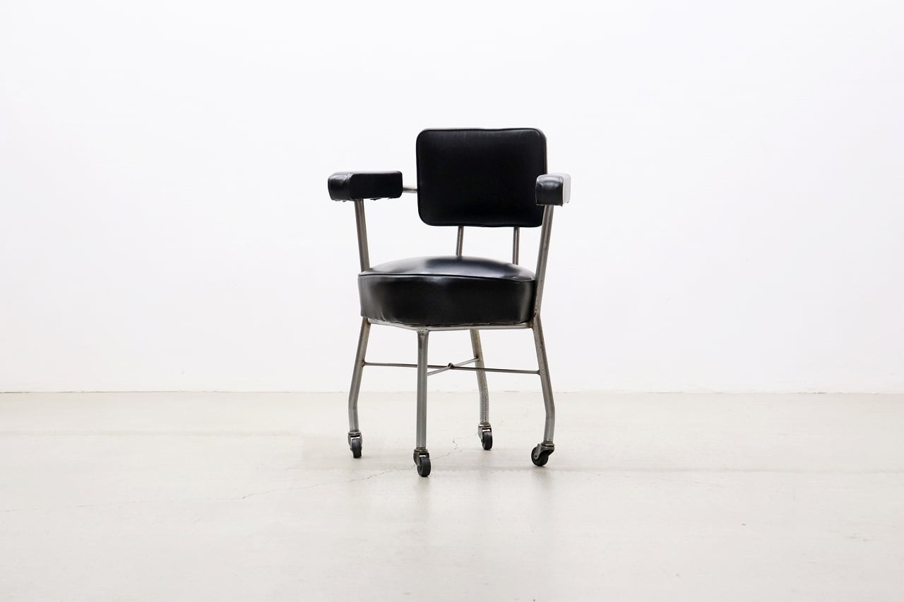 沼津店】レトロ ヴィンテージ キャスターチェア アーム オフィス 事務