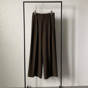【受注予約：11月上旬入荷予定】アーバンツイルハイウエストタックPT/カーキブラウン