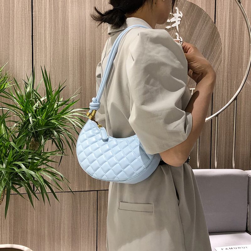 Shangxinレディーススモールバッグ2020ニューウェーブファッションワイルドダイヤモンドシングルショルダーメッセンジャーバッグサマーネットレッド脇バッグ Tiancai_Wing_Bag6371912