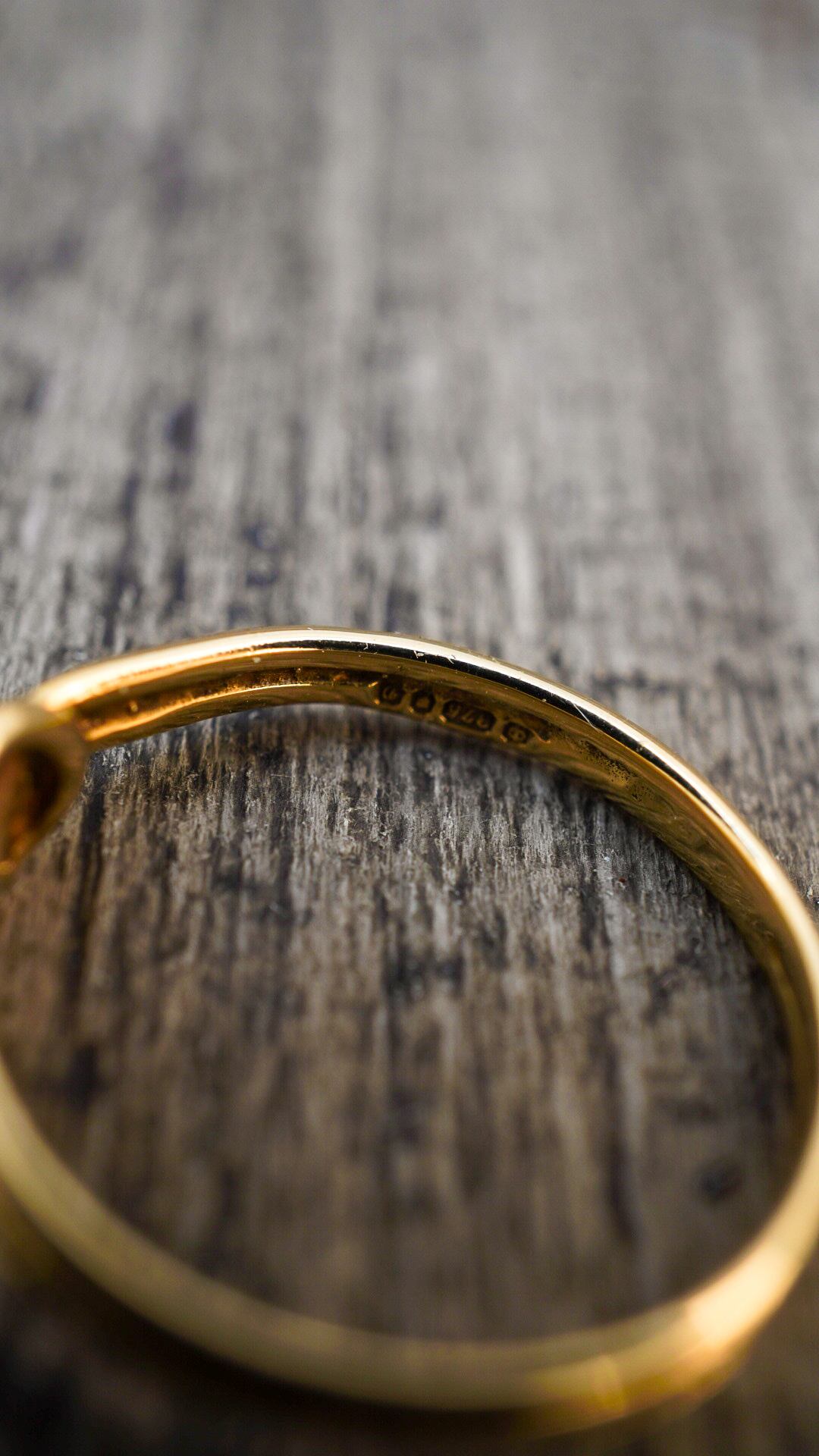 1978】U.K. VINTAGE 9ct イエロー ゴールド ノット リング 《9金 指輪 