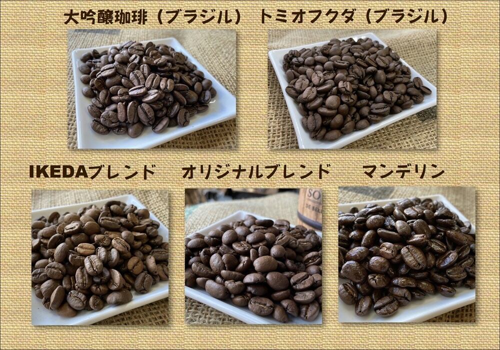 コーヒーセット（伯） 100g×5種類 | coffeeikeda