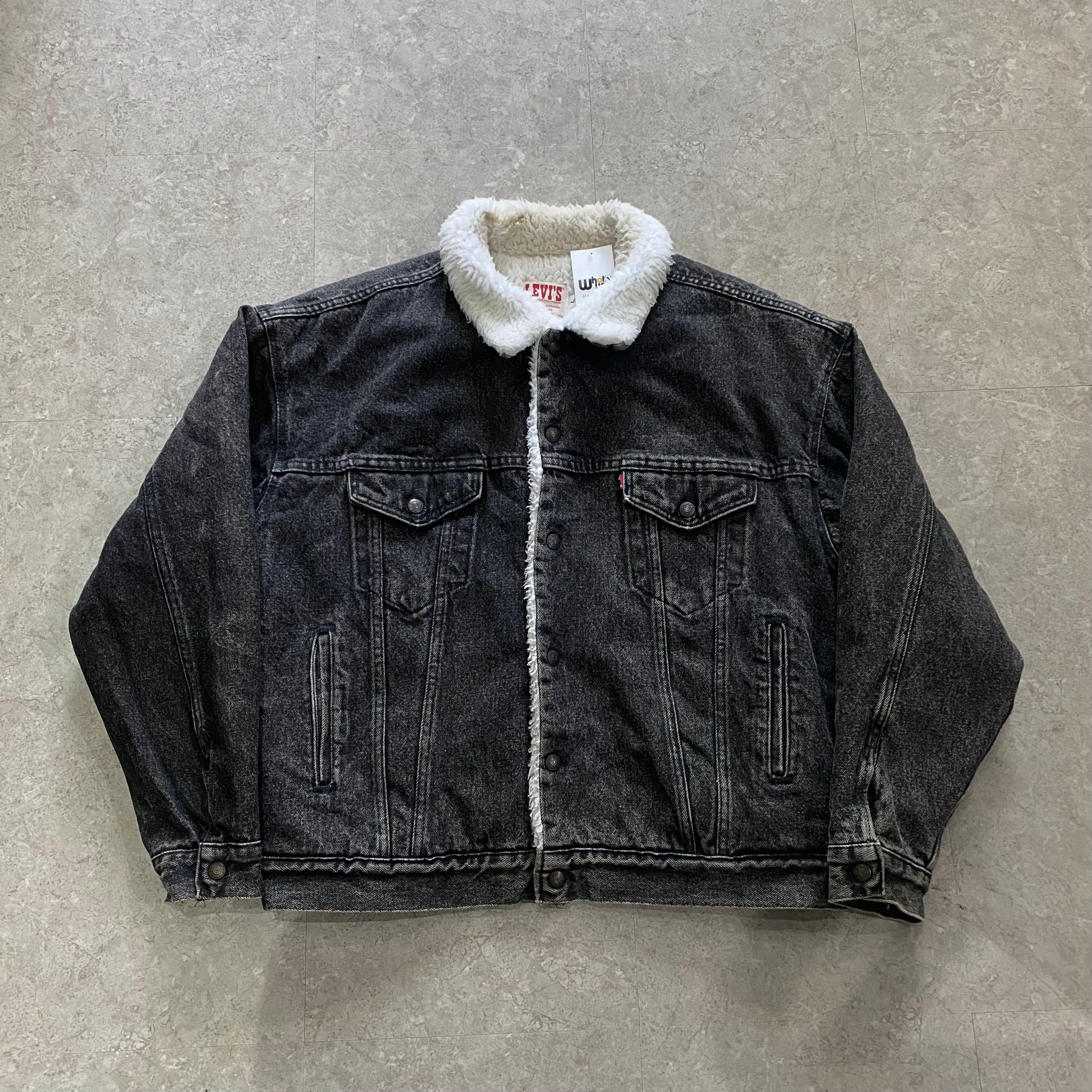 90s Levi's black denim bore jacket【仙台店】
