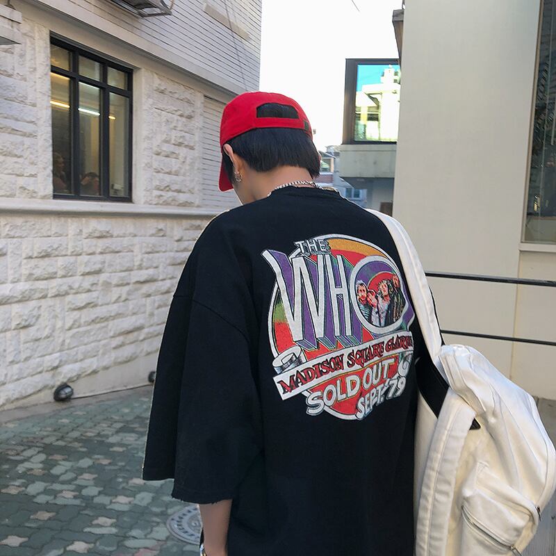 全2色 Tシャツ カットソー プリント カジュアル シンプル