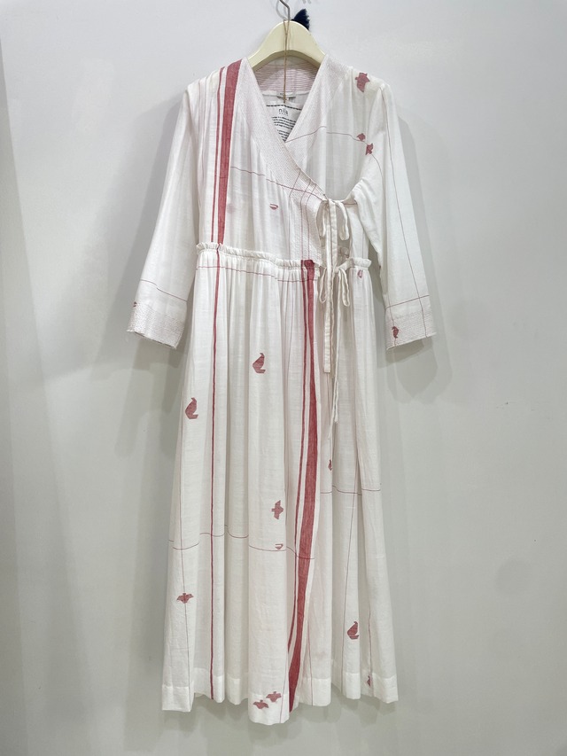 "Kantha embroidery"  Antique　stole  カンタ手織り シルクストール（アンティーク）