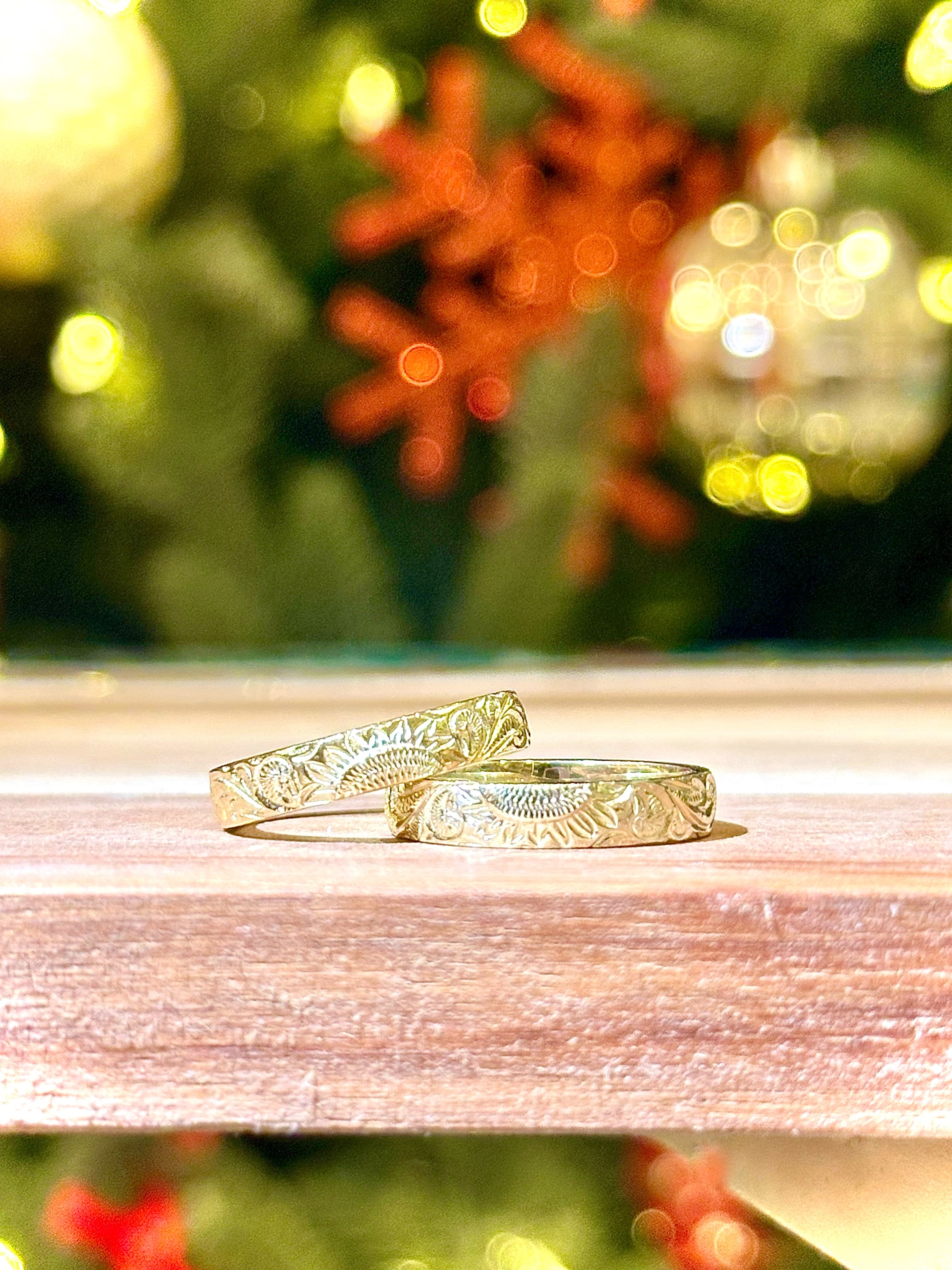 LIFE is sun flowerリバーシブルリング(ゴールド、グリーンゴールド、ピンクゴールド) ¥10,000+tax(¥11,000)