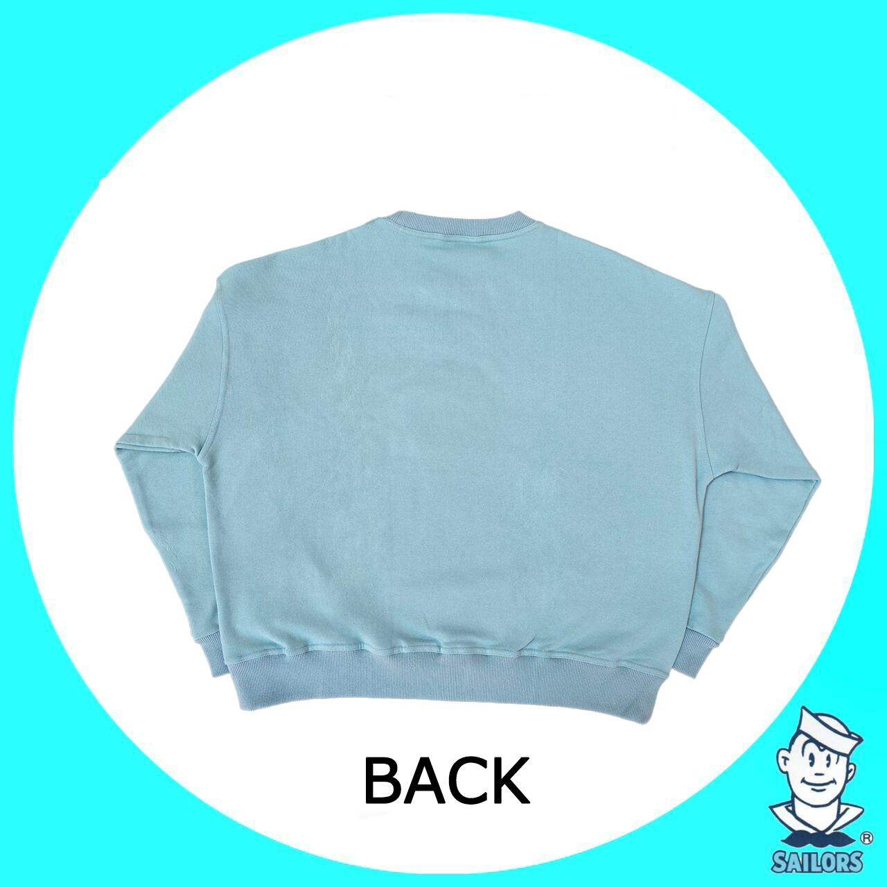 BIGトレーナー胸刺繡 水色【メンズ】size | セーラーズsailors