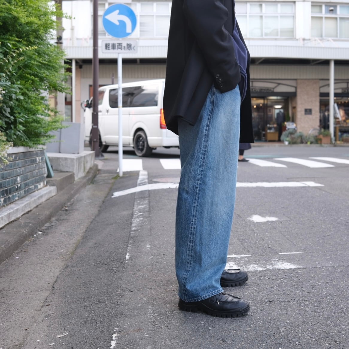 CIOTA New Baggy 5 Pocket Pants デニム CIOTA - New Baggy 5 Pocket Pants (Medium Dark Blue Damage) – IN MY