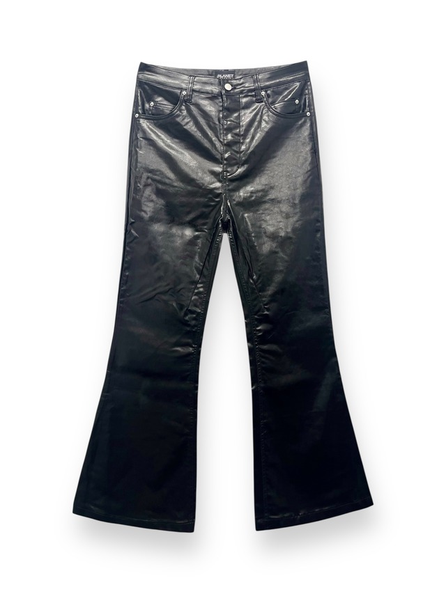 【PLANET STUDIO】glossy flare denim pants