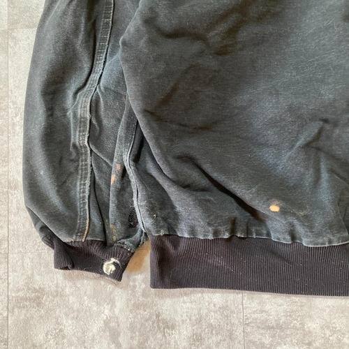 90s Carhartt アクティブジャケット ブラック フェード 無地 USA製 jacket 詳細写真14
