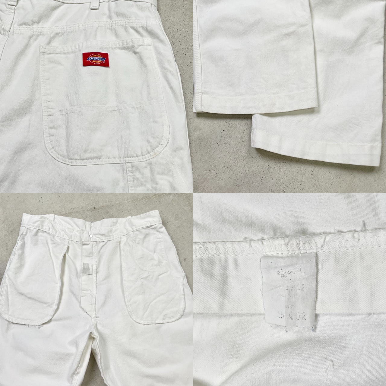 Dickies ディッキーズ ホワイト ペインターパンツ ツイル メンズW34 