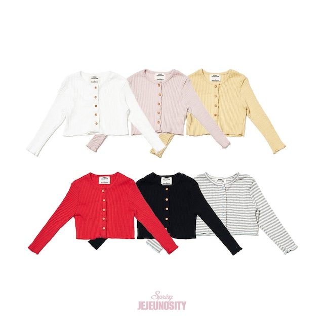 【取寄】jejeunosity|six spring cardigan|シックススプリングカーディガン|XS-JM|kids&jr|26 spring