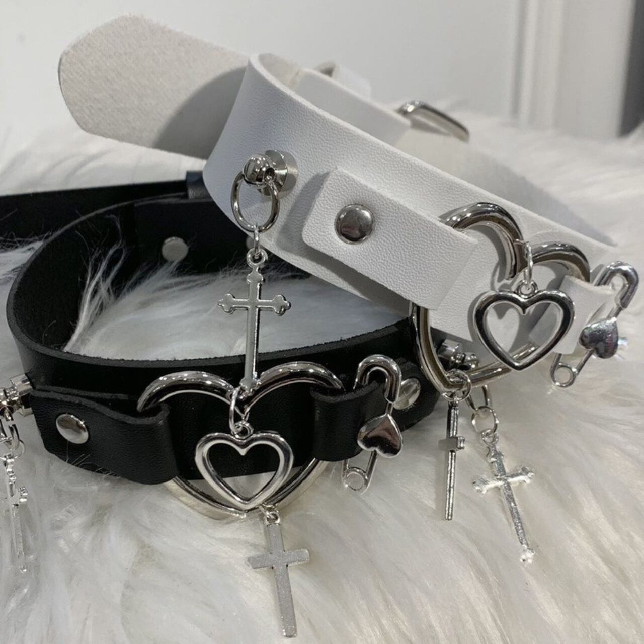 ハートクロスチョーカー　3color　1258