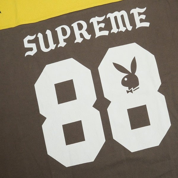 Size【XL】 SUPREME シュプリーム ×Playboy 26SS L/S Football Top