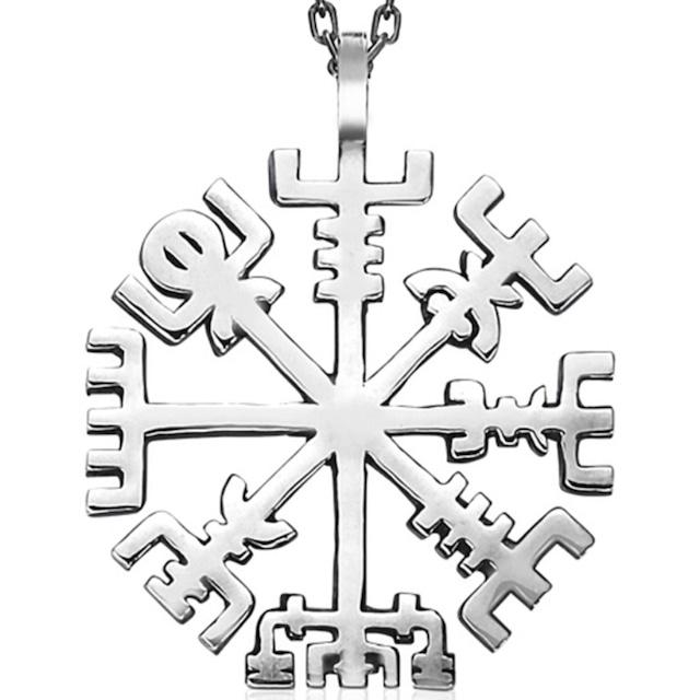 スタンダード ネックレス (Large)【Vegvisir】Silver スタンダード ネックレス (Large)【Vegvisir】Silver