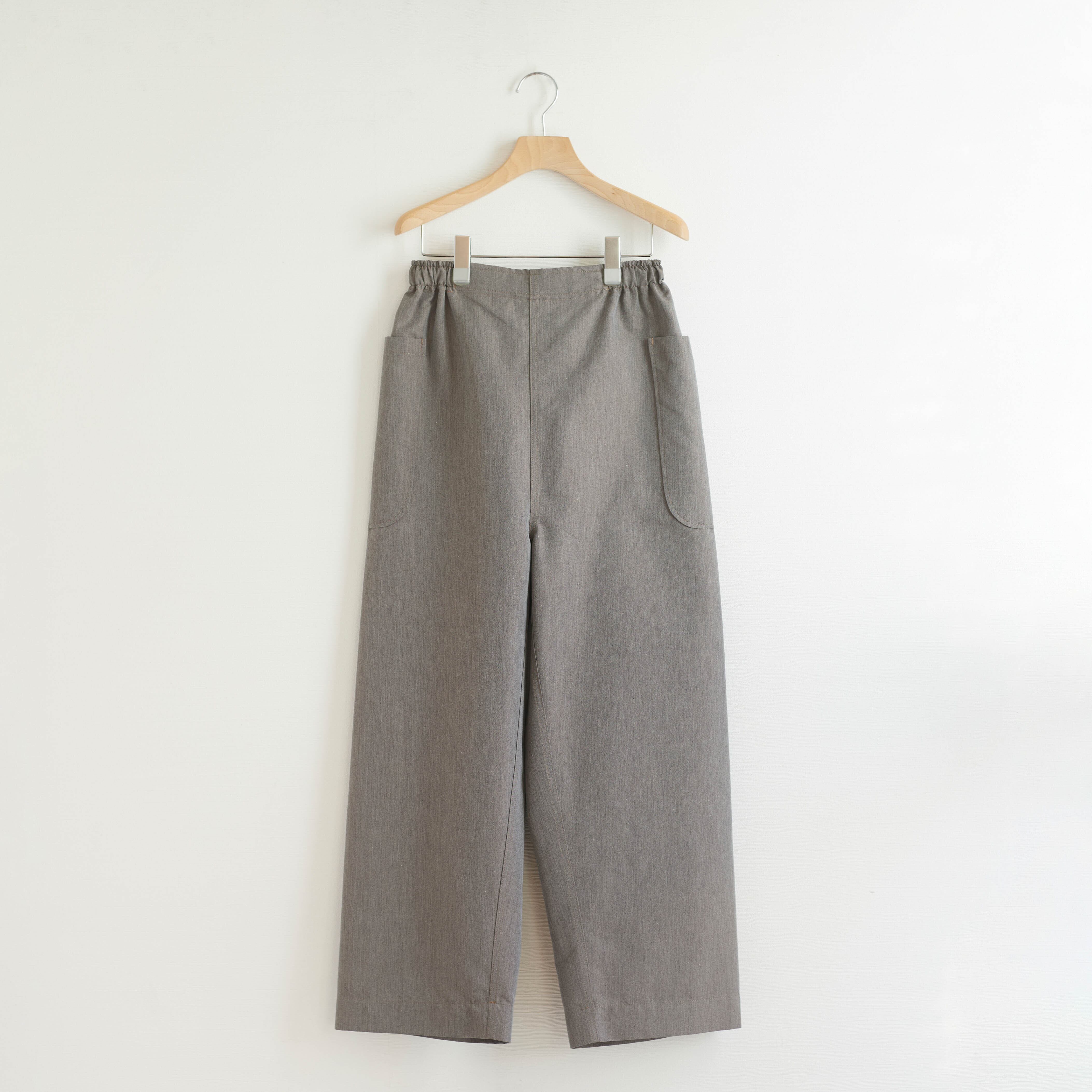 holk ホーク イージーパンツ  グレー 2 holk(ホーク)/ side pocket pants/ brown beige | えがお洋品店