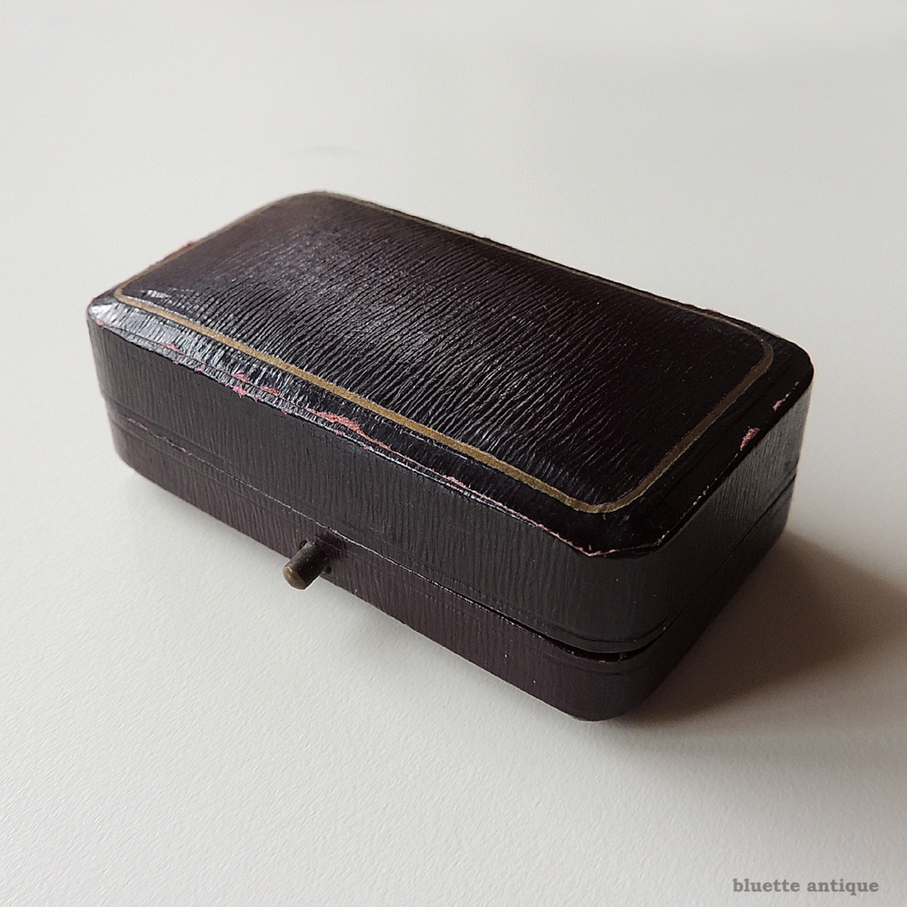 英国アンティークジュエリーケース J. W. Smith レッドベルベット