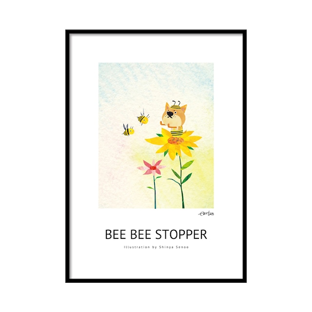 ポスター　A2サイズ(42cm×59.4cm)　『BEE BEE STOPPER』