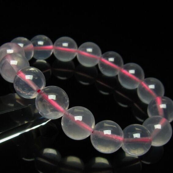 ミルキークォーツ ピンク ブレスレット 12mm [M便 1/10] 111-4990