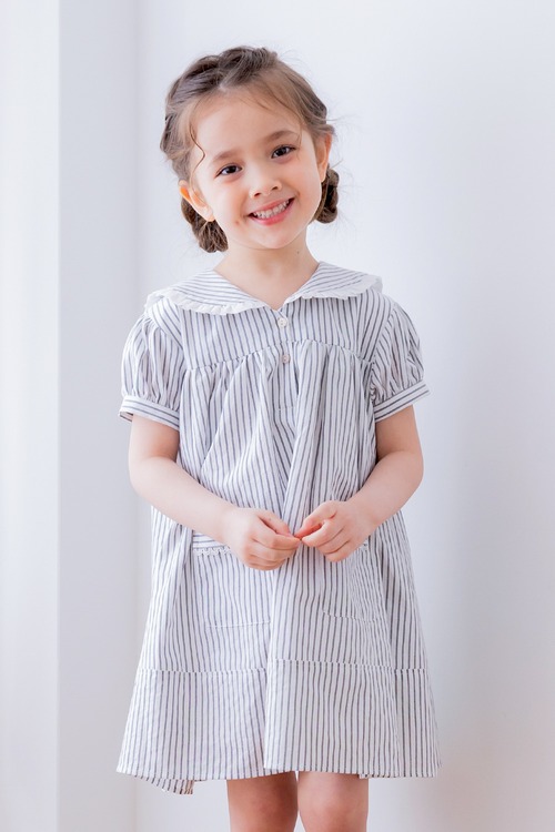セーラーストライプワンピース〈White〉