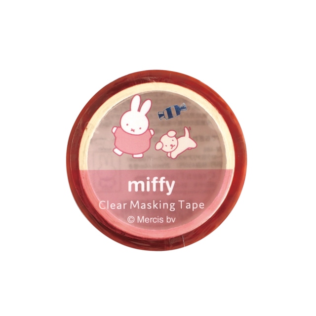 miffy×グリーンフラッシュ　dance　オーロラ箔クリアマスキングテープ　CA14