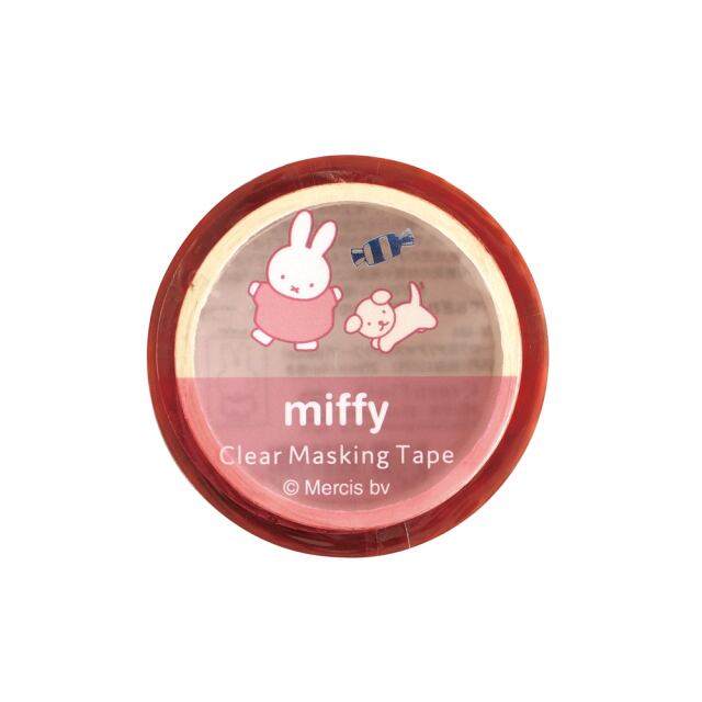 miffy×グリーンフラッシュ dance オーロラ箔クリアマスキングテープ CA14