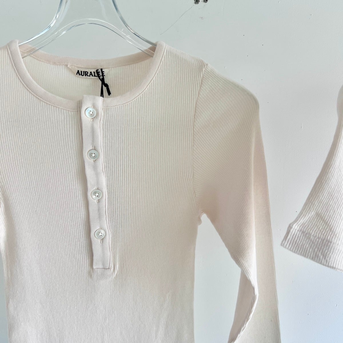 AURALEE/オーラリー・ORGANIC SOFT RIB HENLY NECK P/O | a flat shop