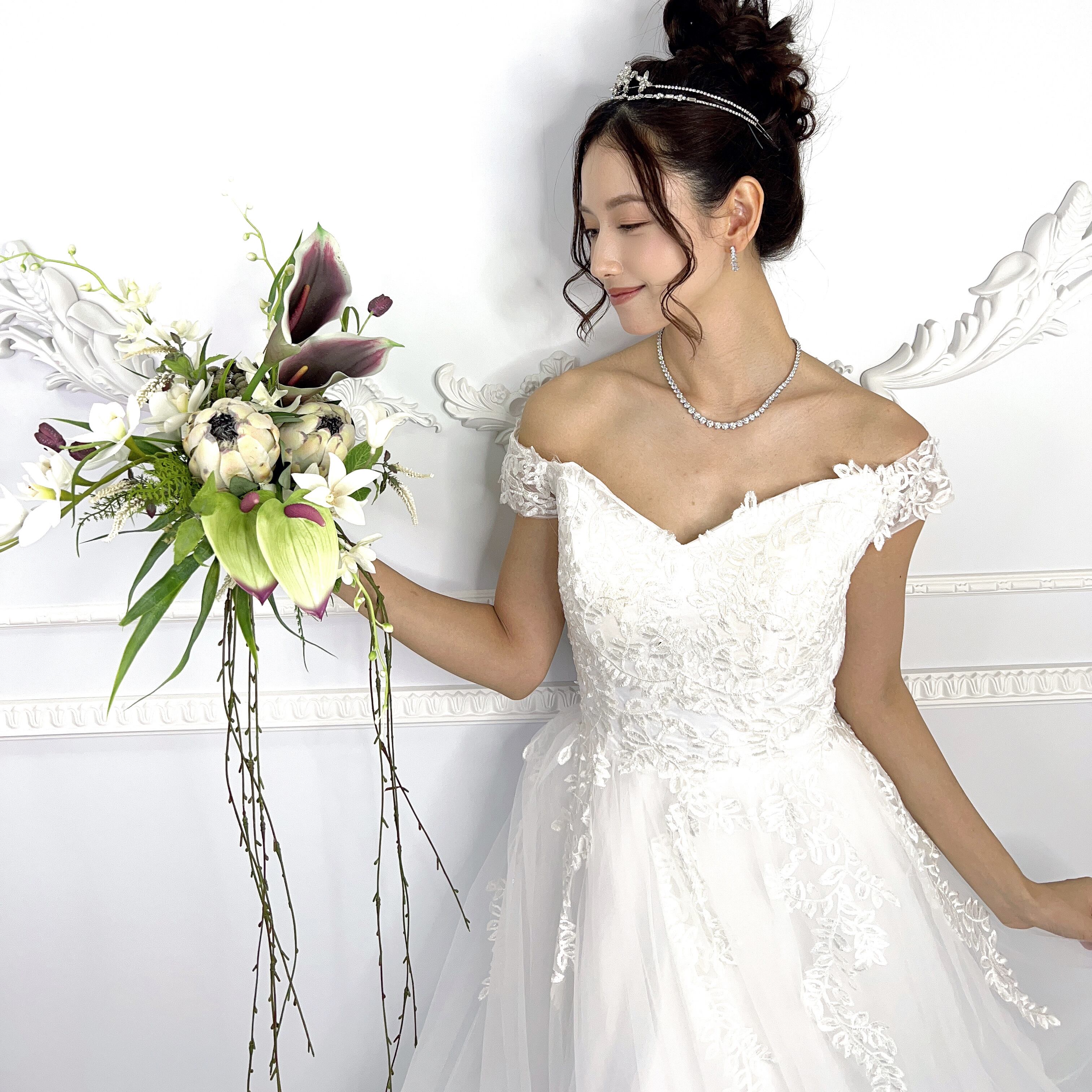 海外挙式にピッタリ シェル 暖かく 髪飾り ヘッドドレス 