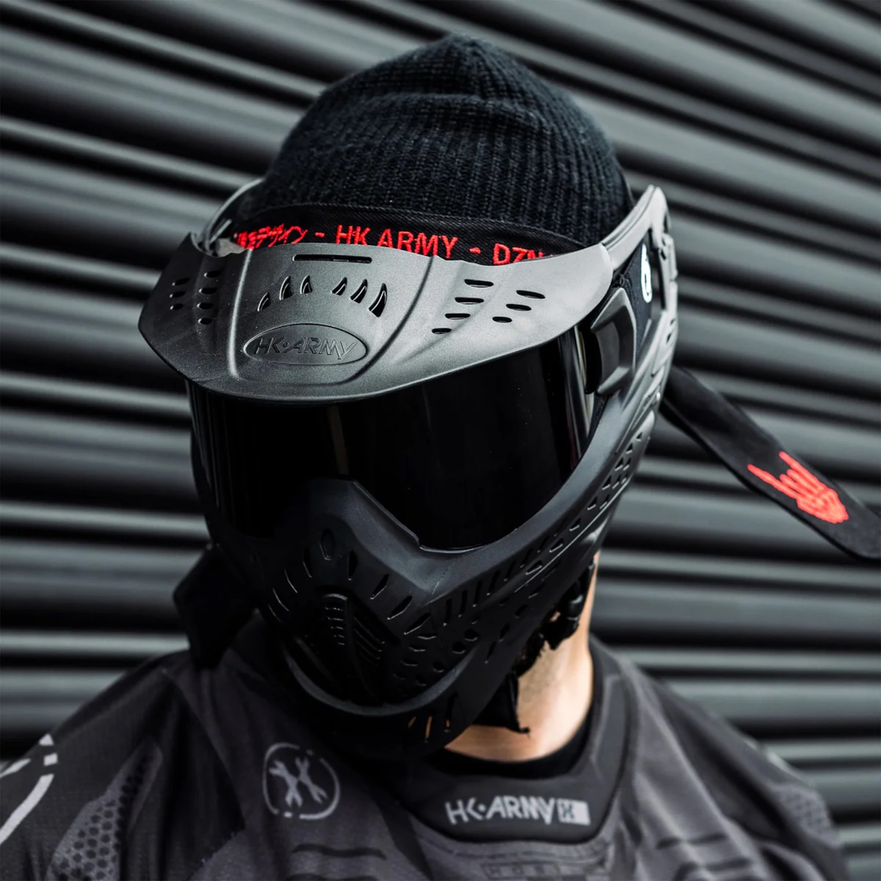 【HK army】HSTL Goggle - Black w/ Smoke Thermal Lens フェイスガード【ブラック/スモークレンズ】