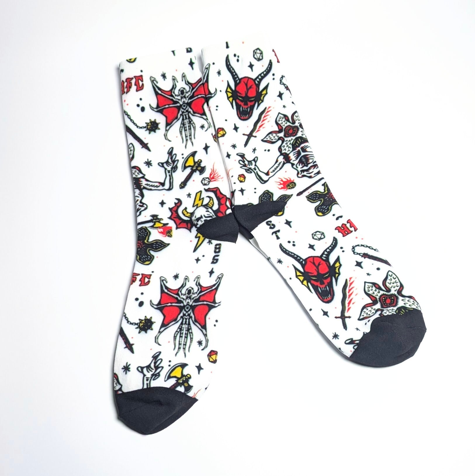 【 crew socks / クルーソックス 】 『 Stranger Things / ストレンジャーシングス 』  靴下 / ソックス〚アメリカン雑貨 アメトイ〛