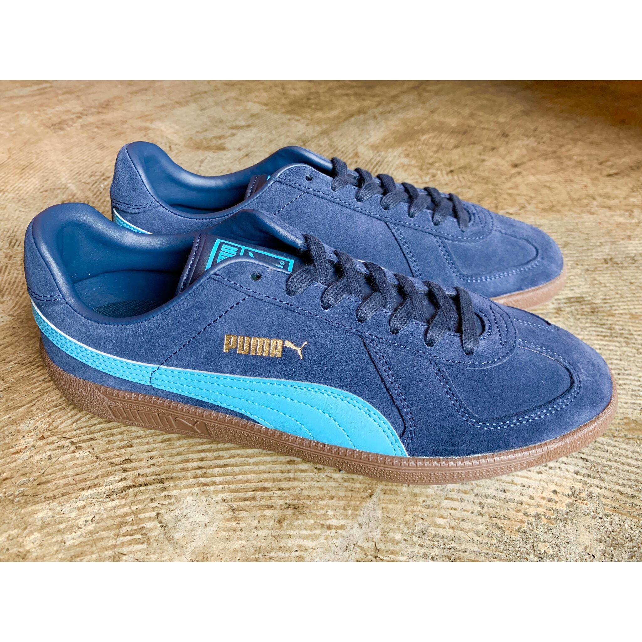 PUMA / Army Trainer Suede / ParisianNight×DustyAqua | BACKWOODS