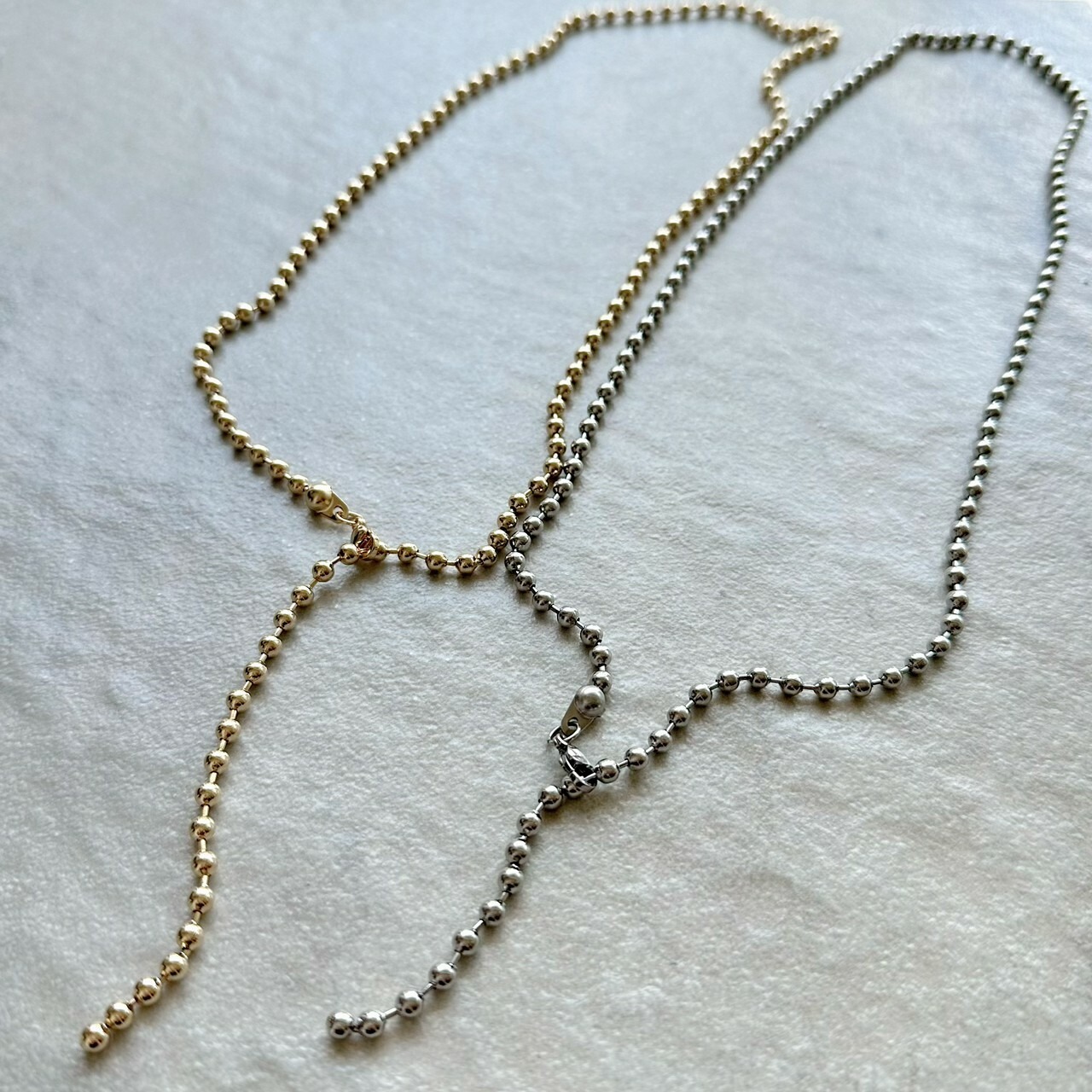 316L 4mm ball Ynecklace