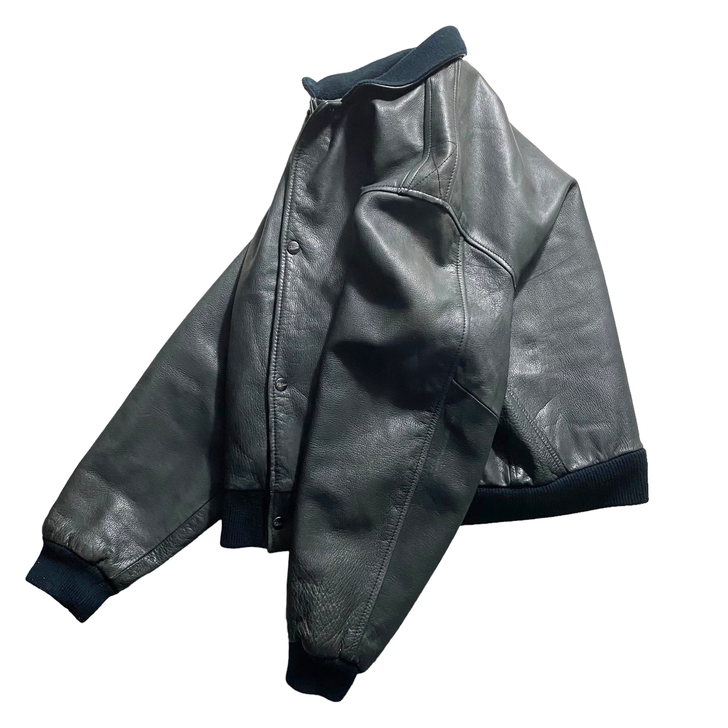 CHEVIGNON Leather Flight Jacket Mサイズ　古着 古着 シェビニオン CHEVIGNON レザーフライトジャケット メンズL相当